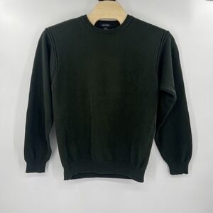 Nautica Mens Green Pullover‎ Knit Sweater Crewneck 100% Cotton Size XL